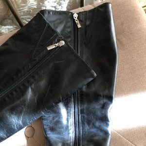 Schutz women’s high heel high leather boots